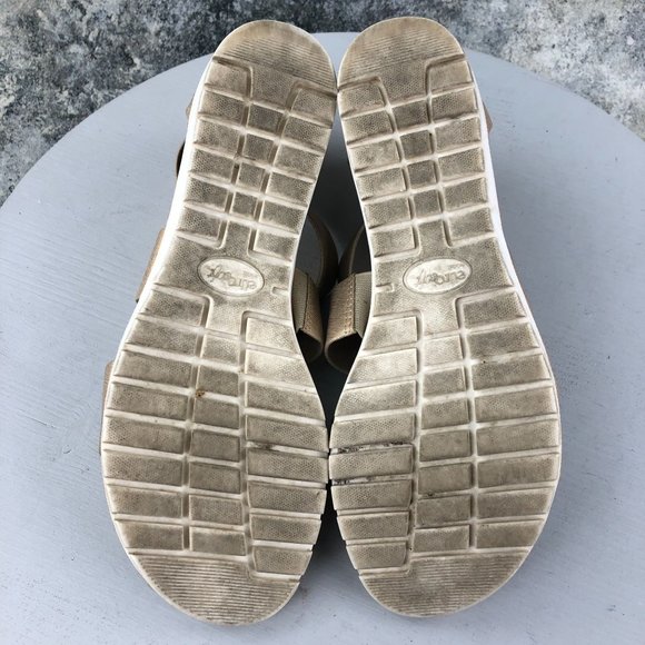 EuroSoft Women's Size 10M Candace Gold Metallic Back Zip Open Toe Sandals - Picture 10 of 14